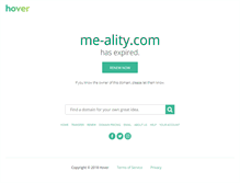 Tablet Screenshot of me-ality.com
